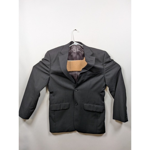 Pronto Uomo Platinum 2-Pcs Charcoal Suit Jacket Blazer 38R Pants 32X28 Wool - Picture 2 of 16